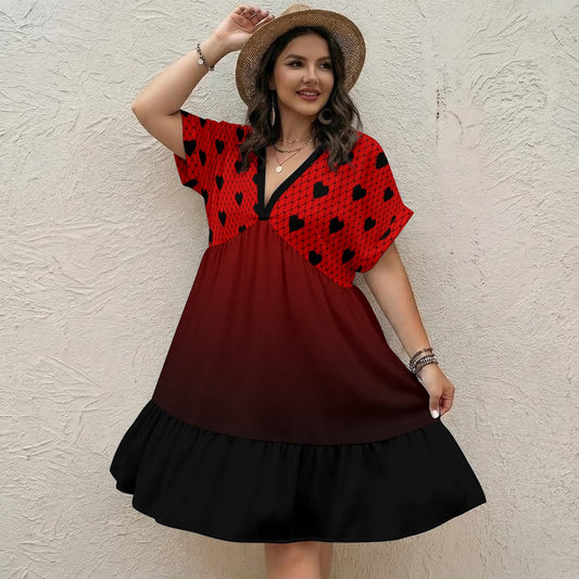 Bittersweet V-Neck Short Sleeve Dress