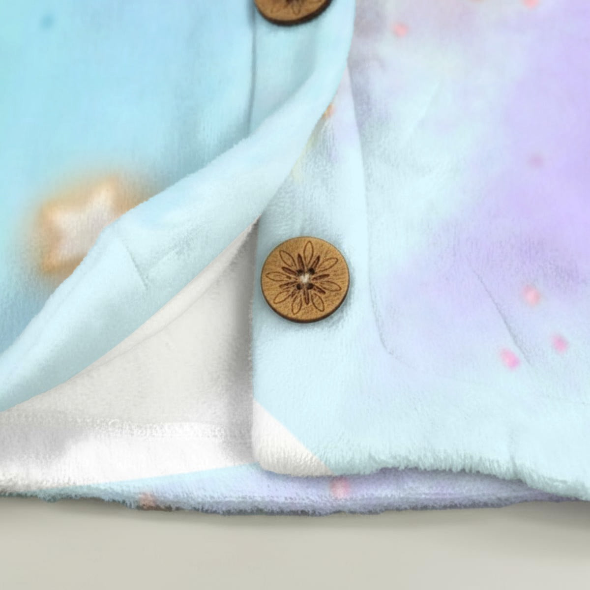 Ooooh Stars! Flannel Hoodie with Cat Ears