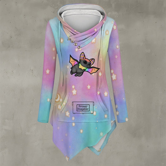 Frootgully  Asymmetric Hem Hoodie