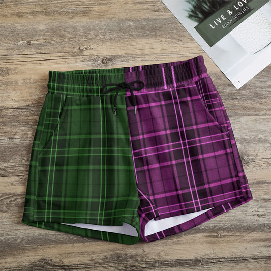 Plaid Pandamonium Casual Shorts