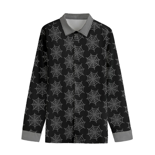 Spooderweb Lapel Collar Shirt