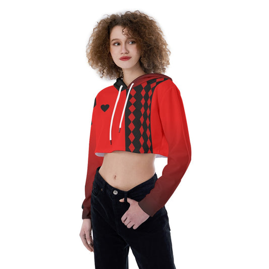 Jokes On You Crop Top Hoodie