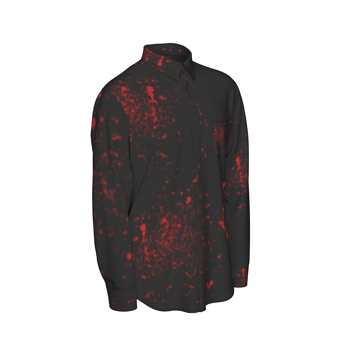 Darkblood Men's Long Sleeve Shirt | 115GSM Cotton poplin