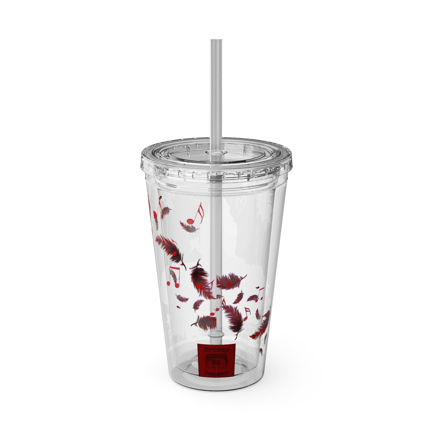 Yocilly's Angels Tumbler with Straw, 16oz