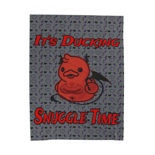 Duccubus Snuggles Velveteen Plush Blanket