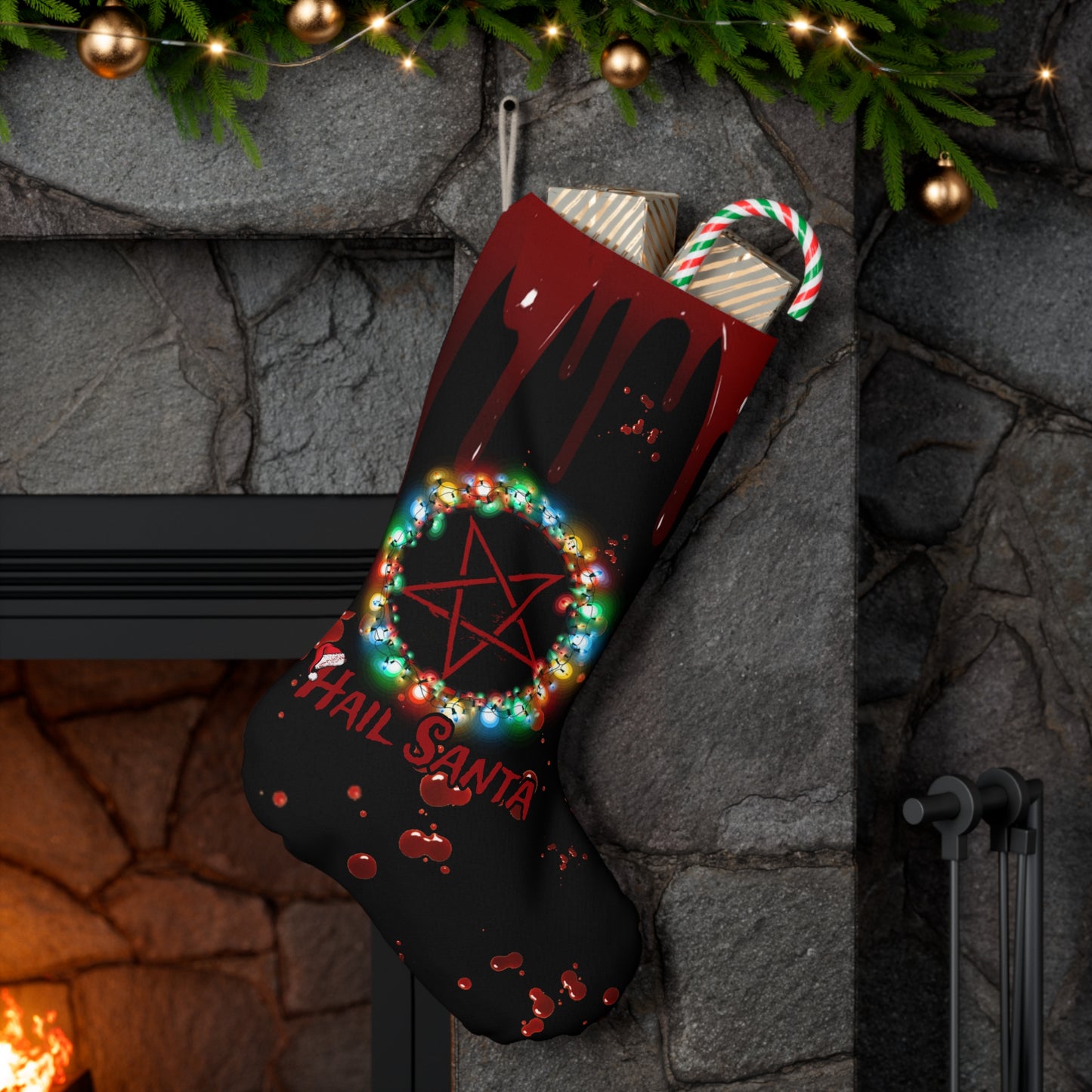 Hail Santa Stocking