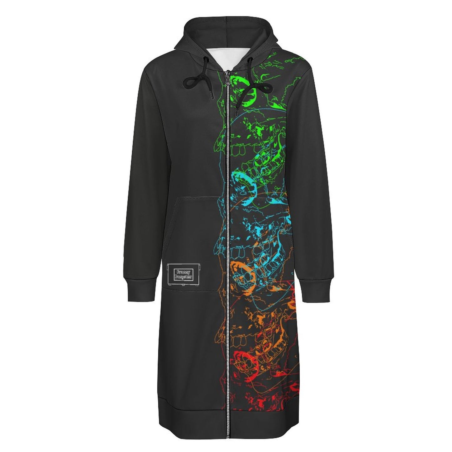 Skullcap Full Zipper Long Sleeve Hoodie
